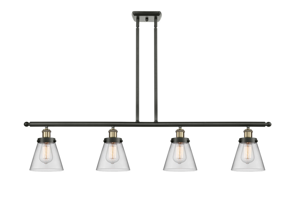 Innovations 916-4I-BAB-G62 Four Light Island Pendant, Black Antique Brass