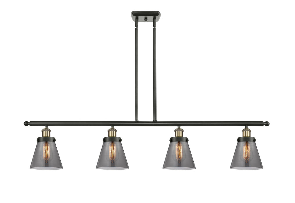 Innovations 916-4I-BAB-G63 Four Light Island Pendant, Black Antique Brass