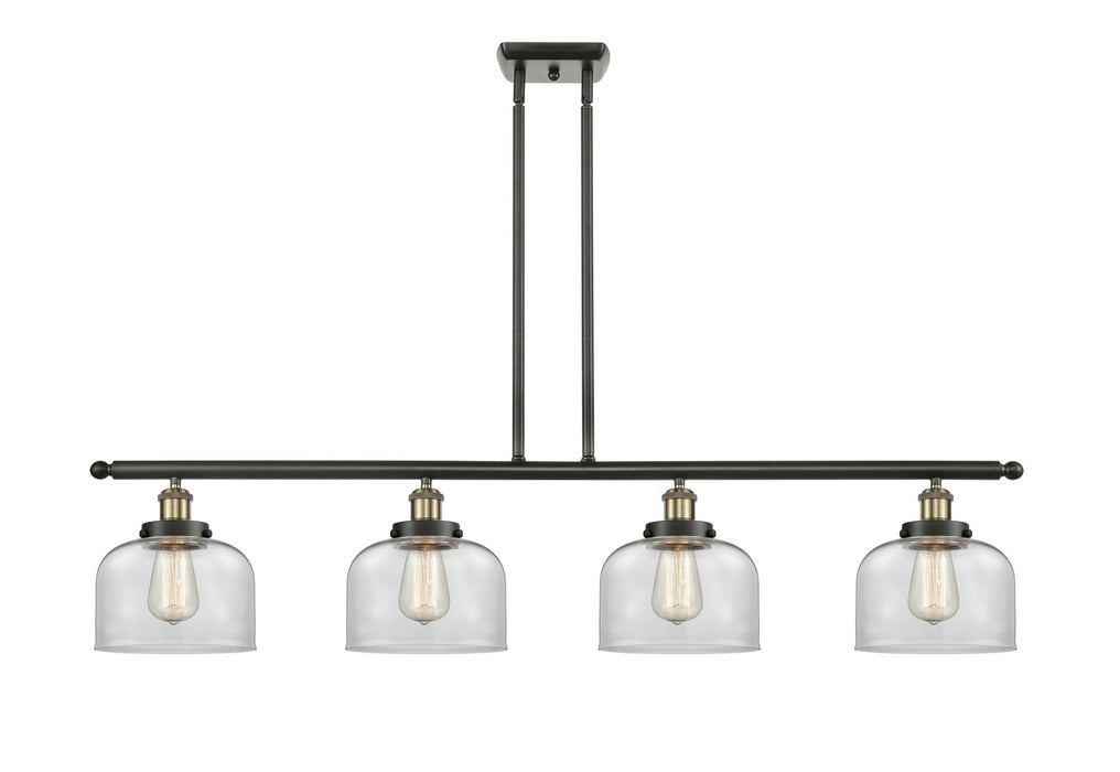 Innovations 916-4I-BAB-G72 Four Light Island Pendant, Black Antique Brass
