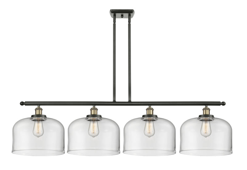 Innovations 916-4I-BAB-G72-L Four Light Island Pendant, Black Antique Brass