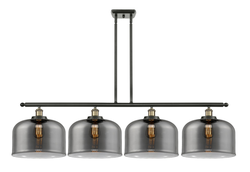 Innovations 916-4I-BAB-G73-L Four Light Island Pendant, Black Antique Brass