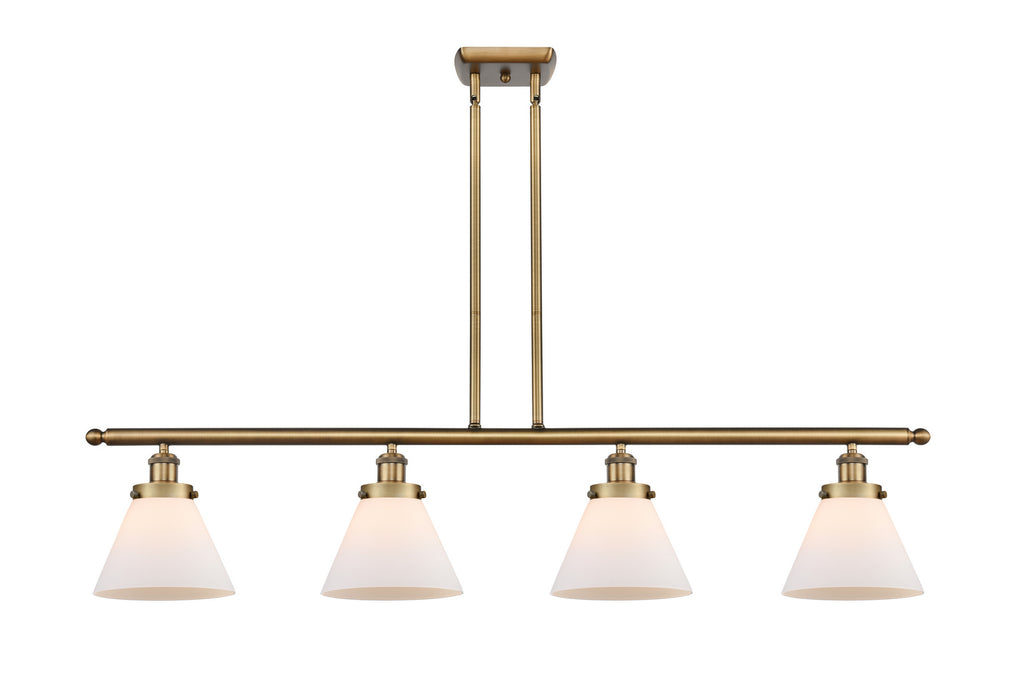 Innovations 916-4I-BB-G41 Four Light Island Pendant, Brushed Brass