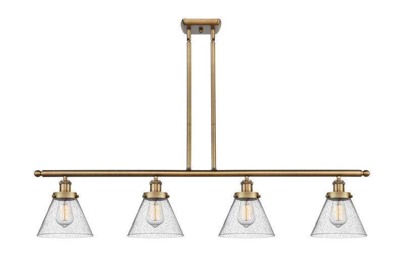 Innovations 916-4I-BB-G44-LED LED Island Pendant, Brushed Brass