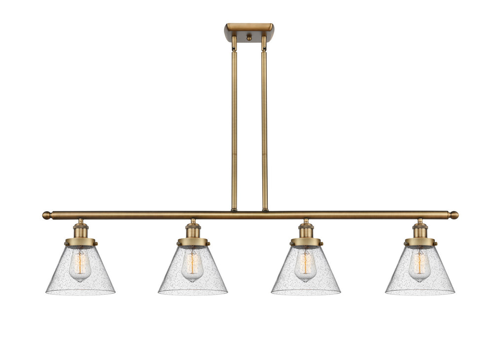Innovations 916-4I-BB-G44-LED LED Island Pendant, Brushed Brass