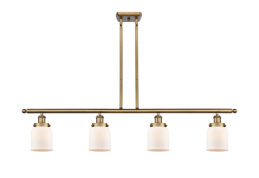 Innovations 916-4I-BB-G51 Four Light Island Pendant, Brushed Brass
