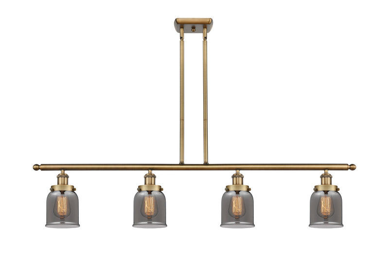 Innovations 916-4I-BB-G53 Four Light Island Pendant, Brushed Brass
