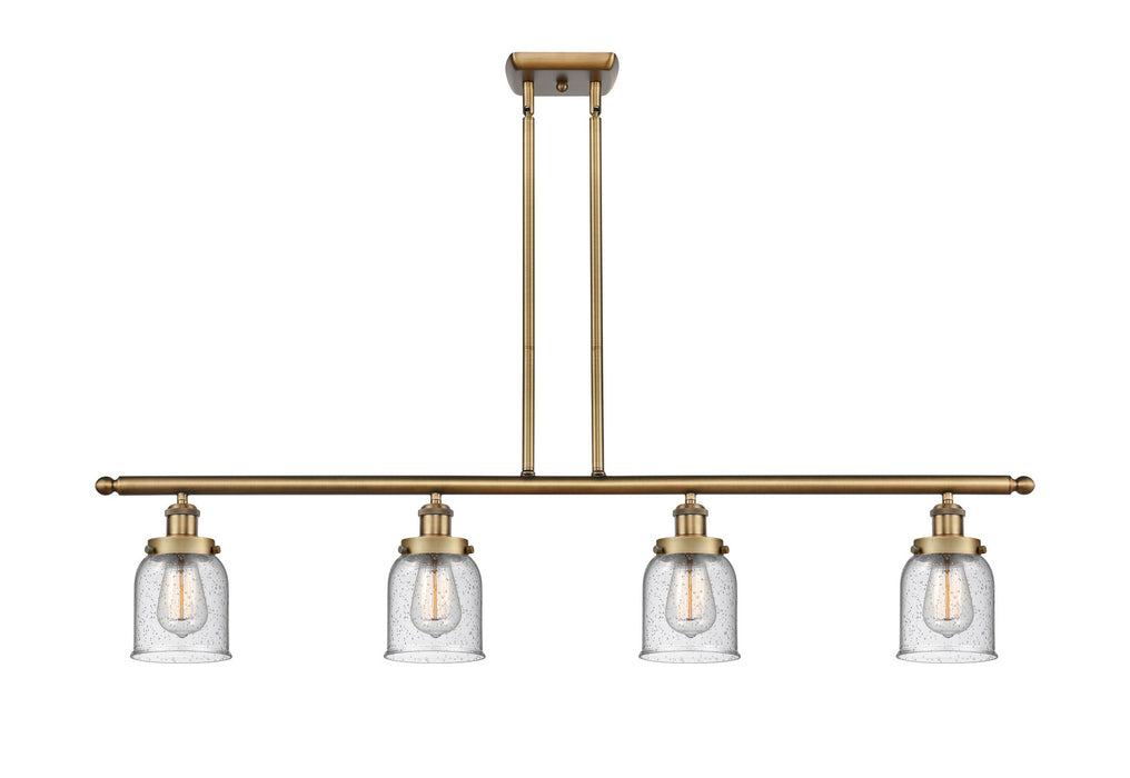 Innovations 916-4I-BB-G54 Four Light Island Pendant, Brushed Brass