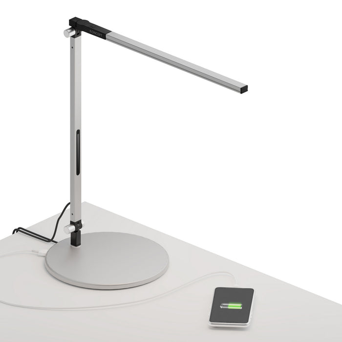Koncept AR1100-CD-SIL-USB LED Desk Lamp, Silver