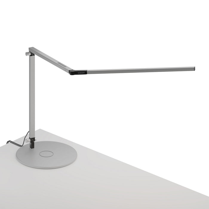 Koncept AR3000-CD-SIL-QCB LED Desk Lamp, Silver