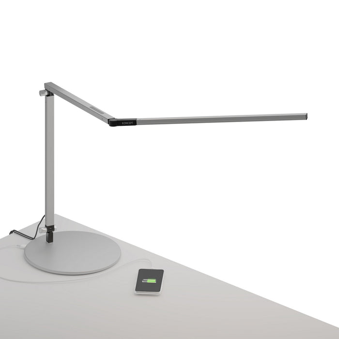 Koncept AR3000-CD-SIL-USB LED Desk Lamp, Silver