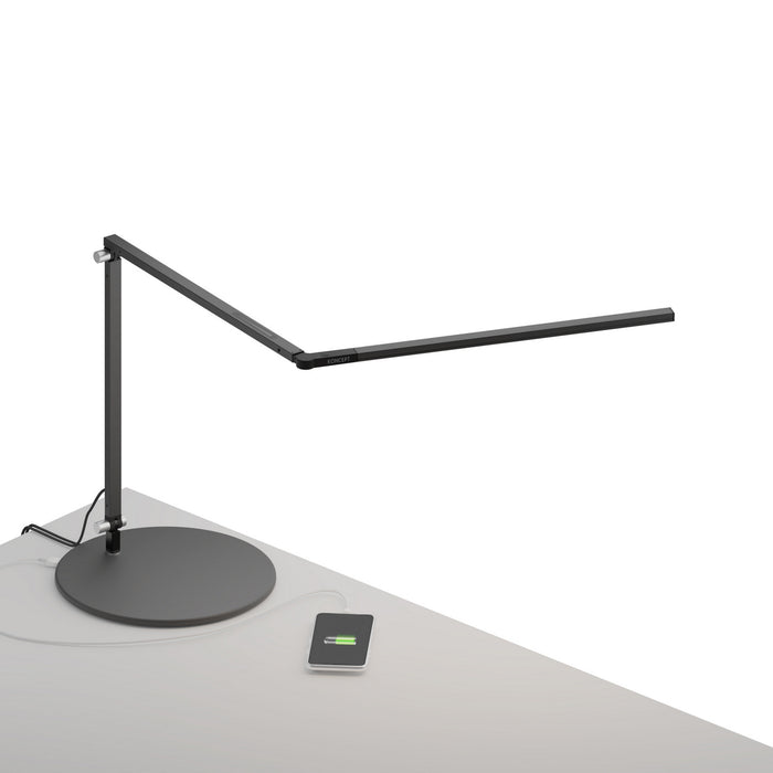 Koncept AR3200-CD-MBK-USB LED Desk Lamp, Metallic black
