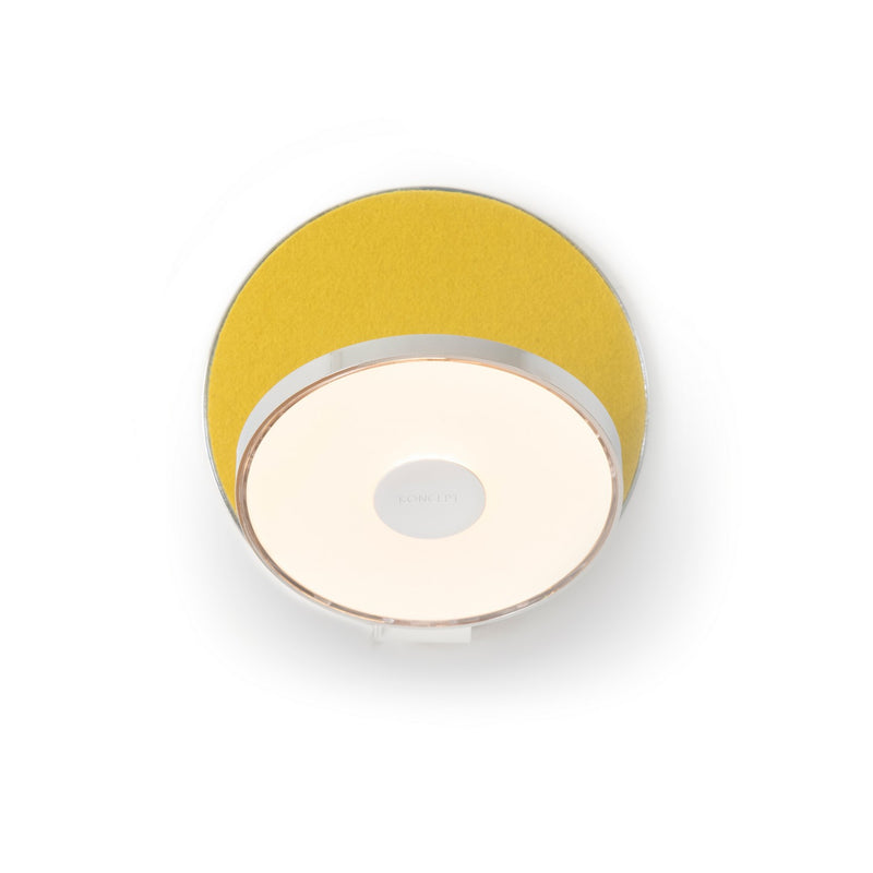 Koncept GRW-S-CRM-HDF-PI LED Wall Sconce, Chrome, Honeydew