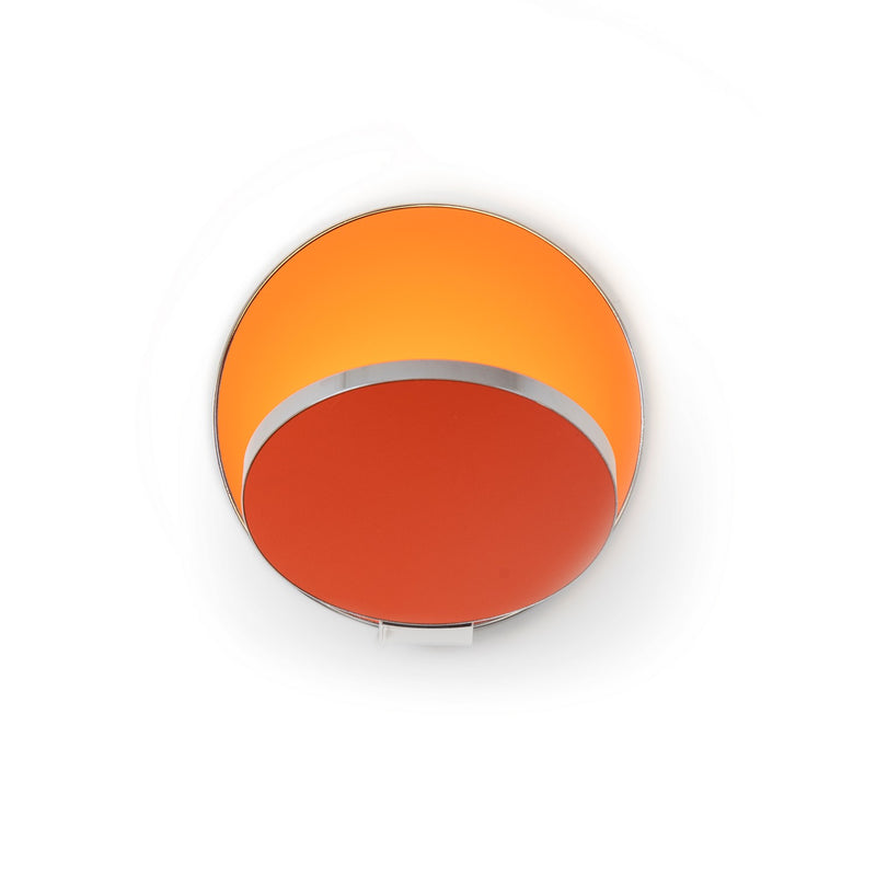 Koncept GRW-S-CRM-MOR-PI LED Wall Sconce, Chrome, Matte Orange