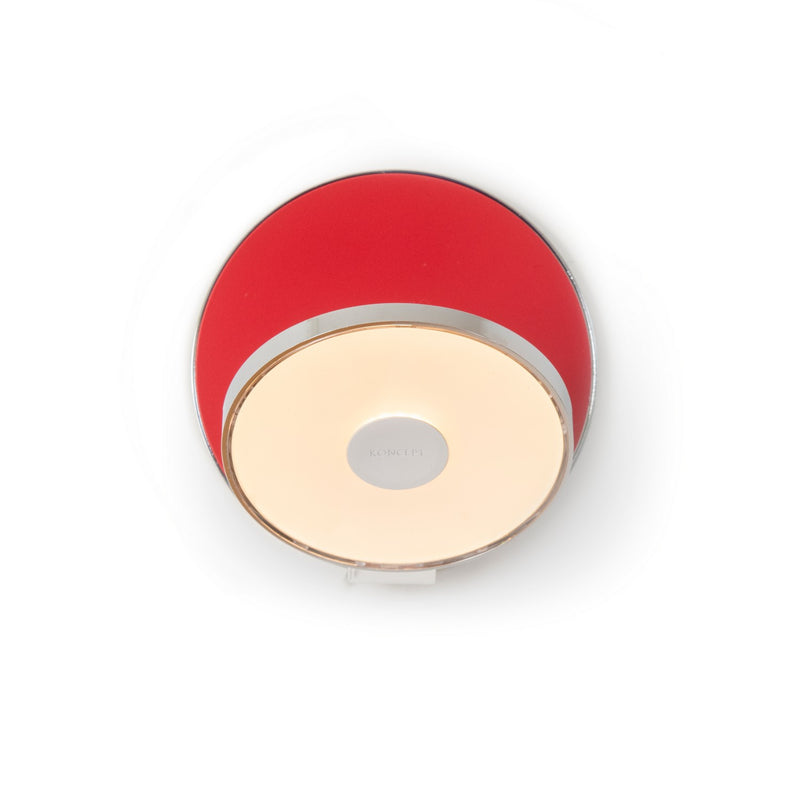 Koncept GRW-S-CRM-MRD-HW LED Wall Sconce, Chrome, Matte Red