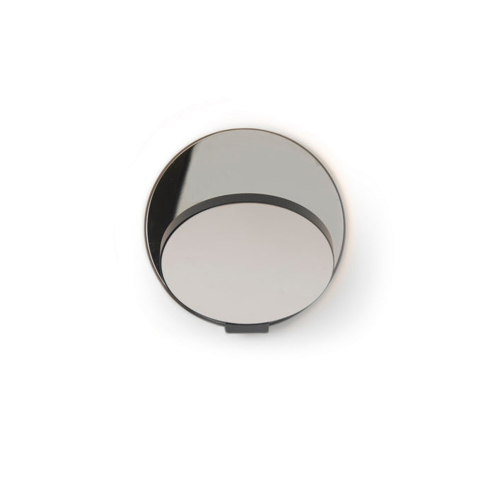 Koncept GRW-S-MBK-CRM-HW LED Wall Sconce, Metallic Black, Chrome
