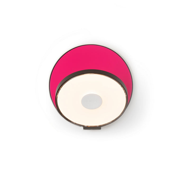 Koncept GRW-S-MBK-MHP-HW LED Wall Sconce, Metallic Black, Matte Hot Pink