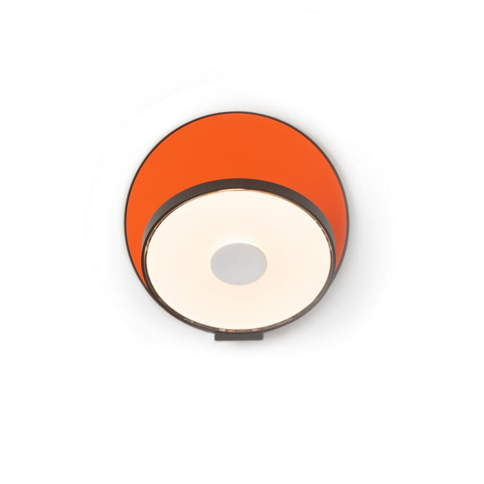 Koncept GRW-S-MBK-MOR-PI LED Wall Sconce, Metallic Black, Matte Orange