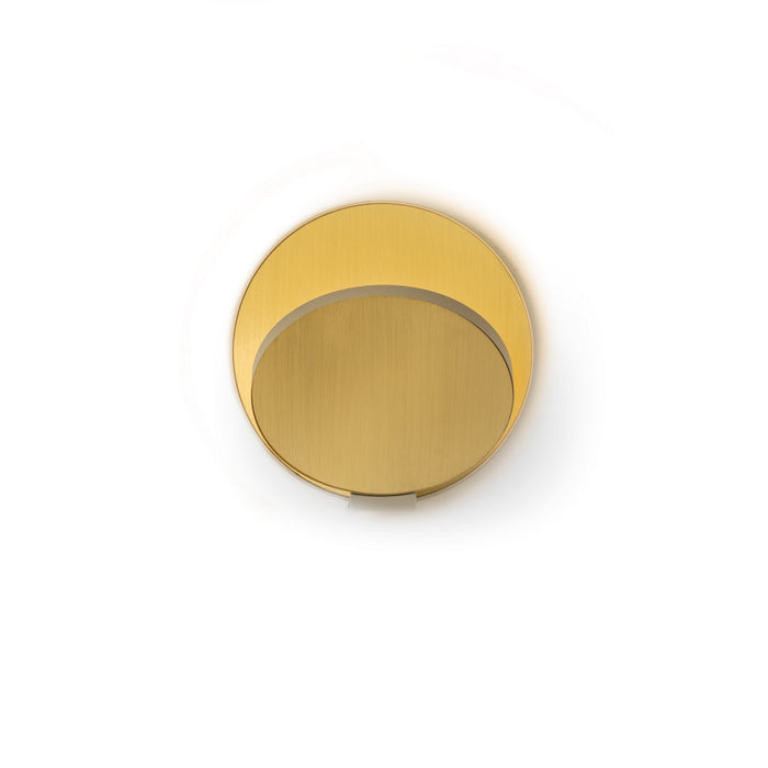Koncept GRW-S-SIL-BRS-HW LED Wall Sconce, Silver, Brushed Brass