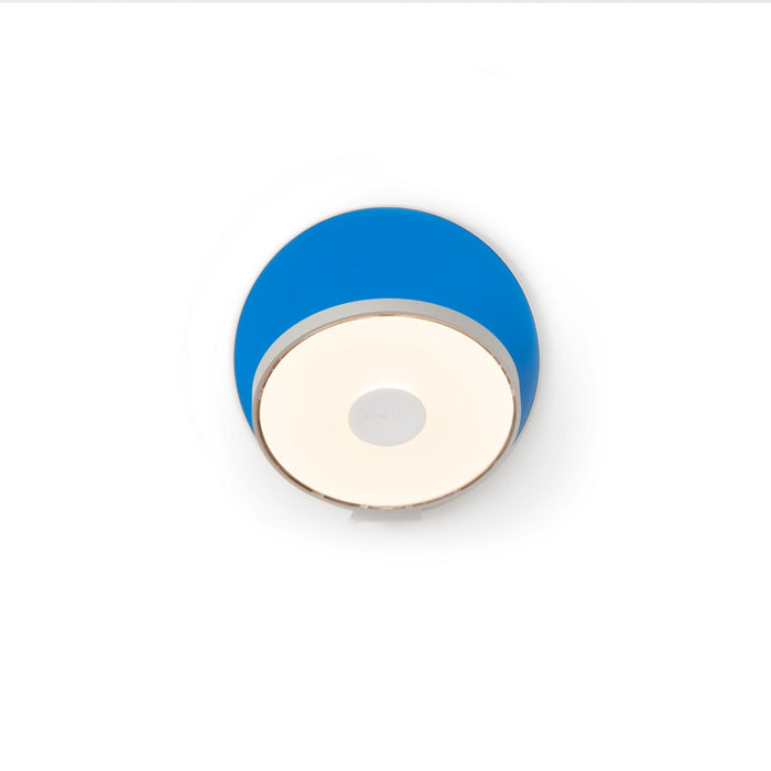 Koncept GRW-S-SIL-MBL-PI LED Wall Sconce, Silver, Matte Blue