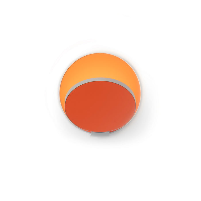 Koncept GRW-S-SIL-MOR-PI LED Wall Sconce, Silver, Matte Orange