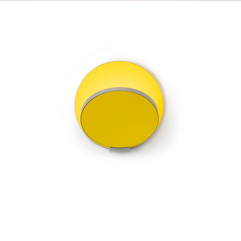 Koncept GRW-S-SIL-MYW-HW LED Wall Sconce, Silver, Matte Yellow