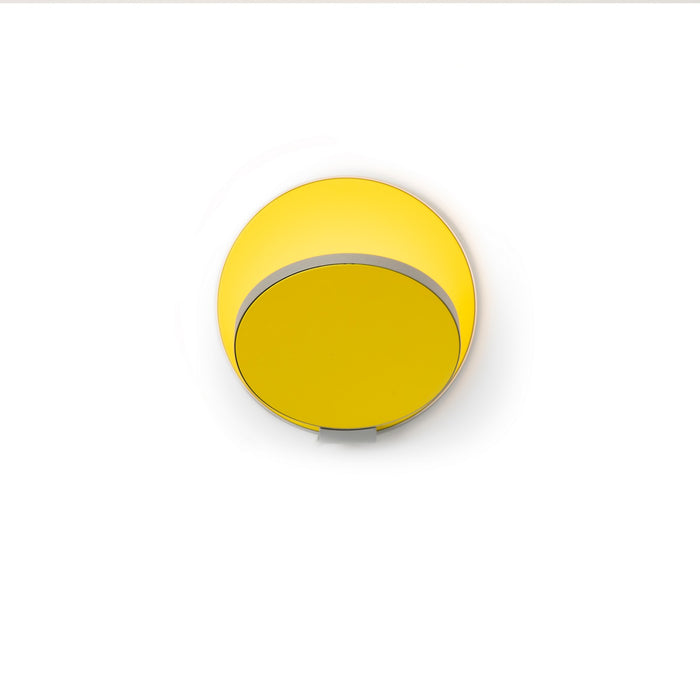 Koncept GRW-S-SIL-MYW-HW LED Wall Sconce, Silver, Matte Yellow