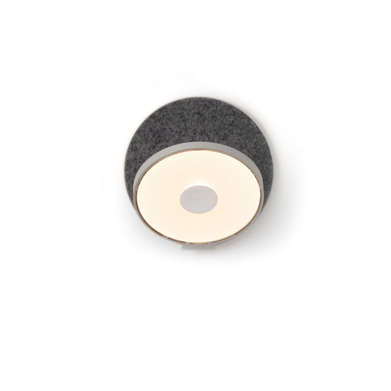 Koncept GRW-S-SIL-OXF-PI LED Wall Sconce, Silver, Oxford Felt