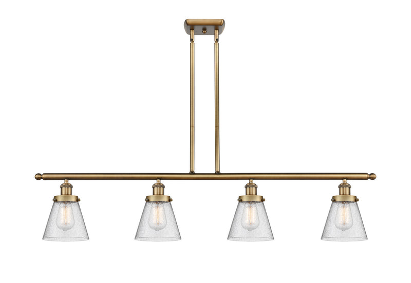 Innovations 916-4I-BB-G64-LED LED Island Pendant, Brushed Brass