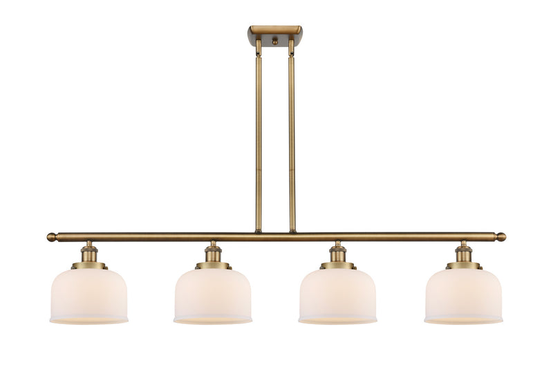 Innovations 916-4I-BB-G71 Four Light Island Pendant, Brushed Brass