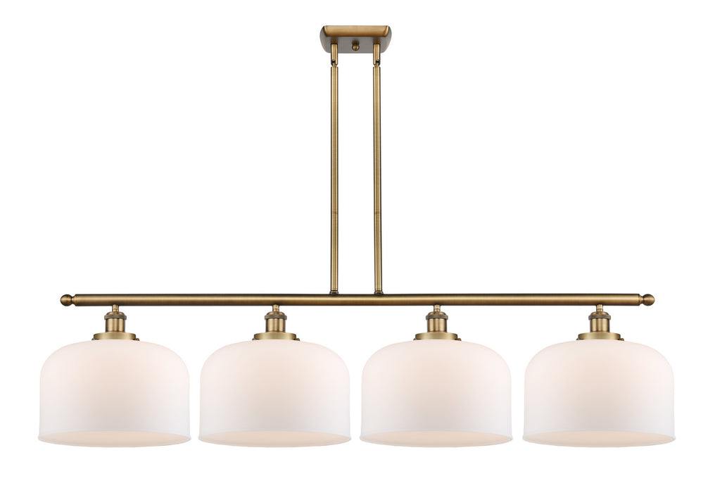 Innovations 916-4I-BB-G71-L Four Light Island Pendant, Brushed Brass