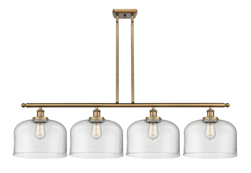 Innovations 916-4I-BB-G72-L Four Light Island Pendant, Brushed Brass