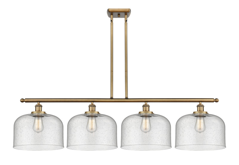 Innovations 916-4I-BB-G74-L-LED LED Island Pendant, Brushed Brass
