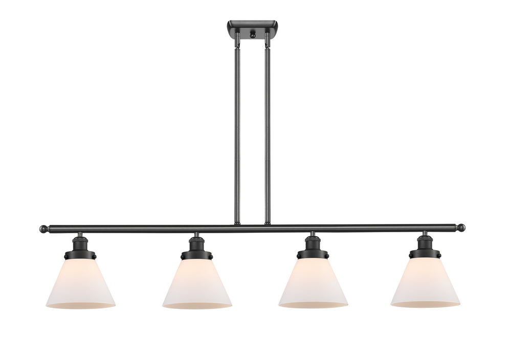 Innovations 916-4I-BK-G41 Four Light Island Pendant, Matte Black