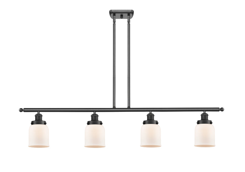 Innovations 916-4I-BK-G51 Four Light Island Pendant, Matte Black