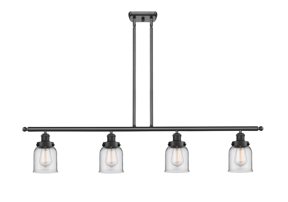 Innovations 916-4I-BK-G52 Four Light Island Pendant, Matte Black
