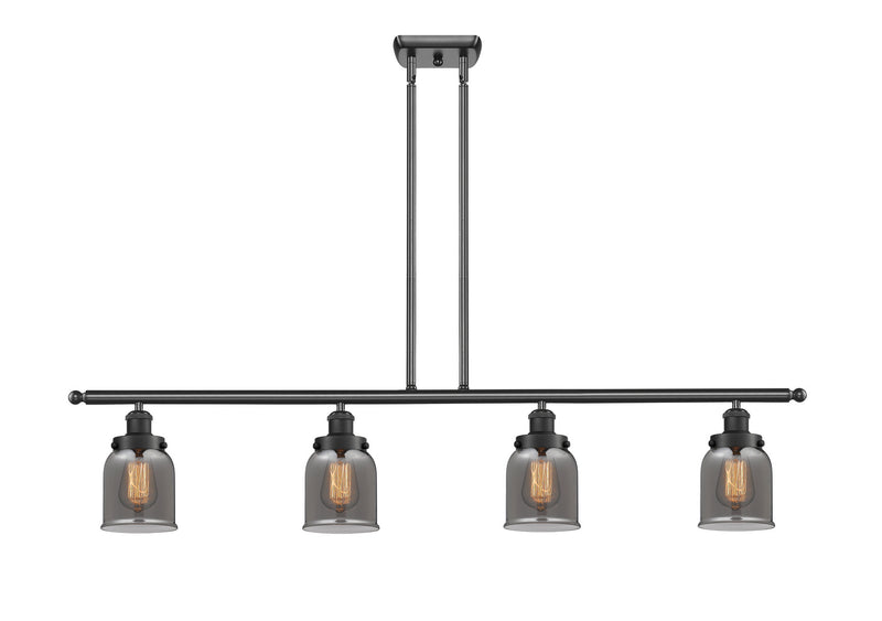 Innovations 916-4I-BK-G53 Four Light Island Pendant, Matte Black