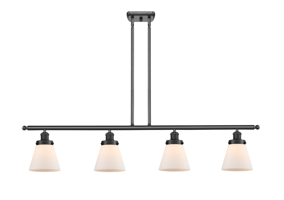Innovations 916-4I-BK-G61 Four Light Island Pendant, Matte Black