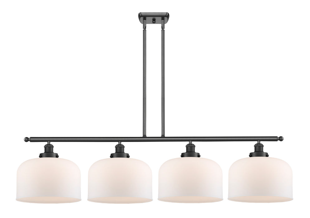 Innovations 916-4I-BK-G71-L Four Light Island Pendant, Matte Black