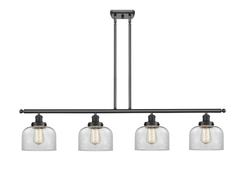 Innovations 916-4I-BK-G72 Four Light Island Pendant, Matte Black