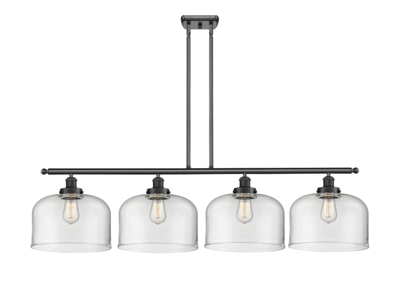 Innovations 916-4I-BK-G72-L-LED LED Island Pendant, Matte Black