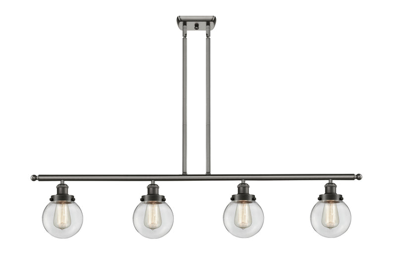 Innovations 916-4I-OB-G202-6-LED LED Island Pendant, Oil Rubbed Bronze
