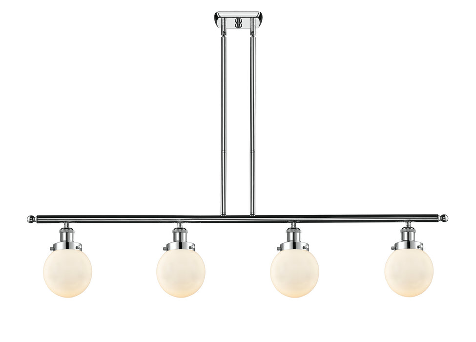 Innovations 916-4I-PC-G201-6 Four Light Island Pendant, Polished Chrome