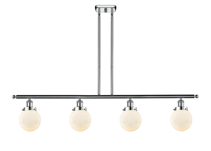 Innovations 916-4I-PC-G201-6-LED LED Island Pendant, Polished Chrome