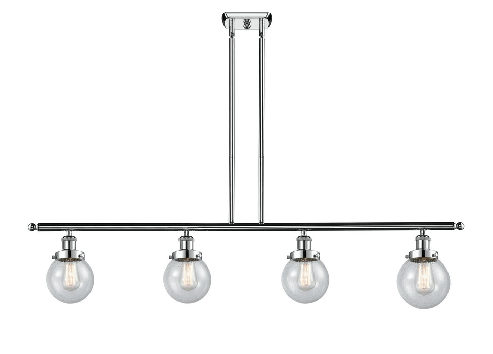 Innovations 916-4I-PC-G204-6-LED LED Island Pendant, Polished Chrome