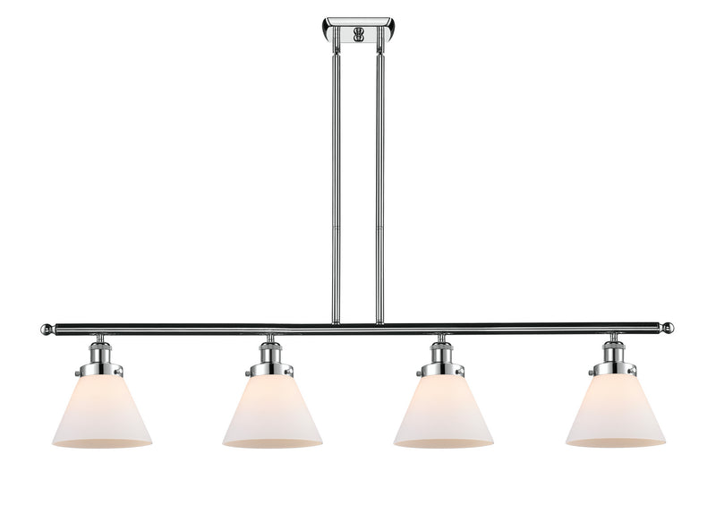 Innovations 916-4I-PC-G41 Four Light Island Pendant, Polished Chrome