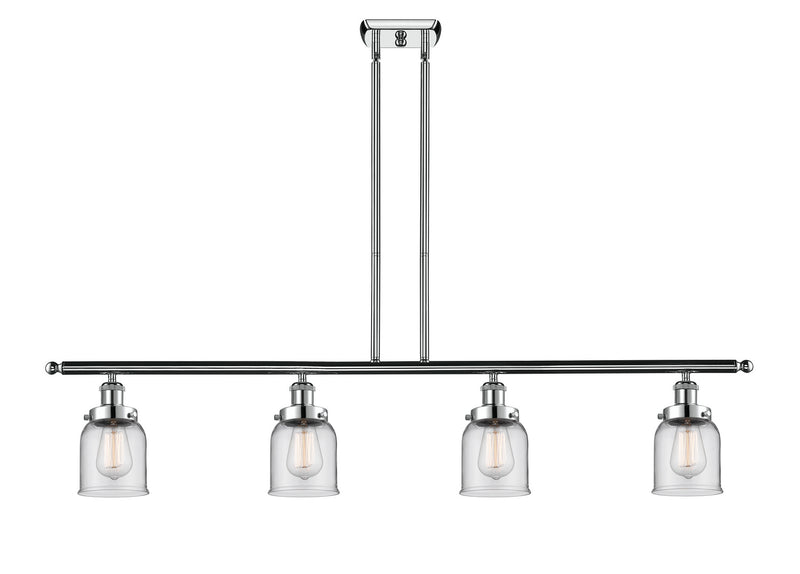 Innovations 916-4I-PC-G52 Four Light Island Pendant, Polished Chrome
