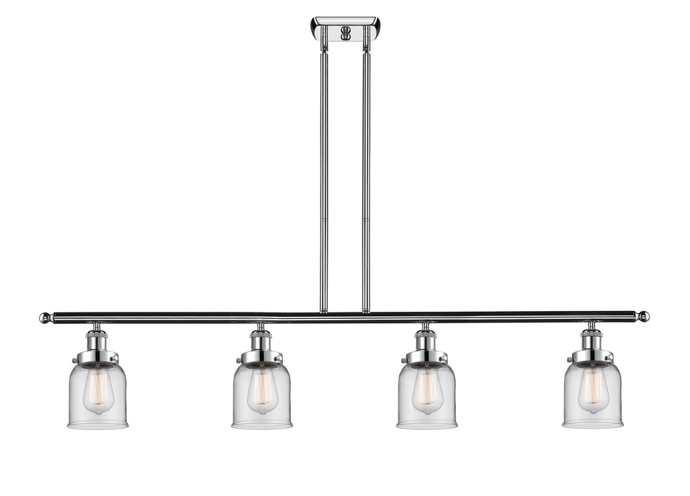Innovations 916-4I-PC-G52 Four Light Island Pendant, Polished Chrome