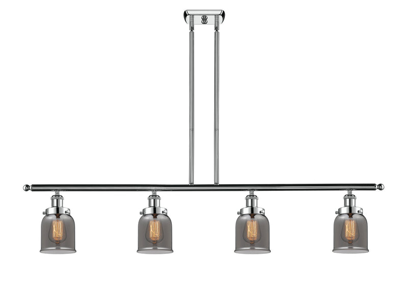 Innovations 916-4I-PC-G53 Four Light Island Pendant, Polished Chrome
