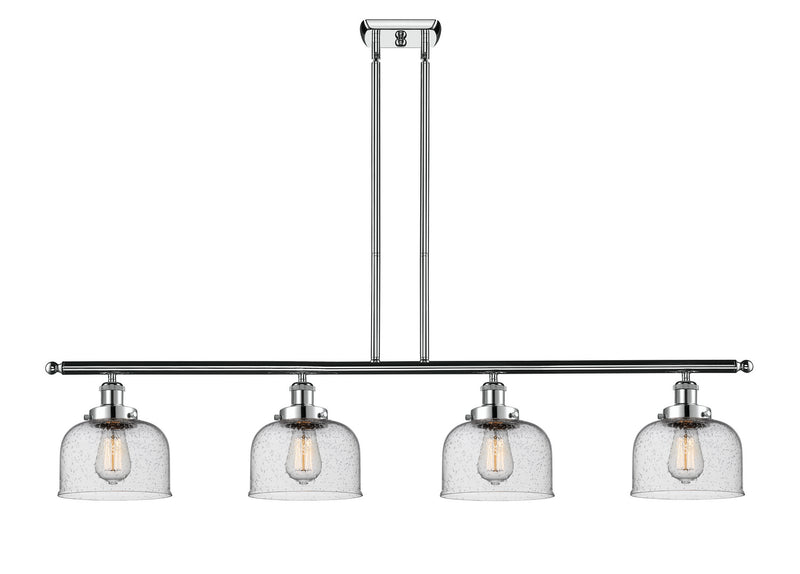 Innovations 916-4I-PC-G74 Four Light Island Pendant, Polished Chrome