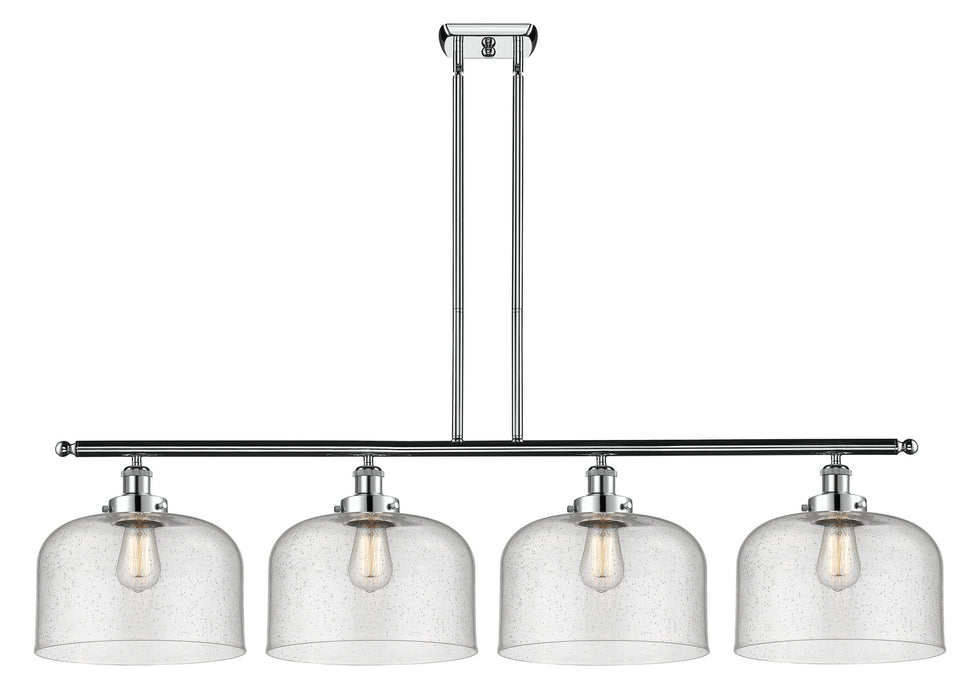 Innovations 916-4I-PC-G74-L Four Light Island Pendant, Polished Chrome